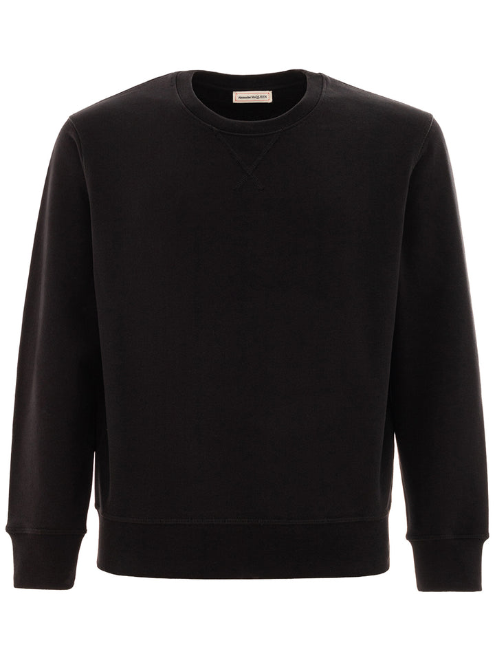 Alexander McQueen Sweat-shirt noir basique