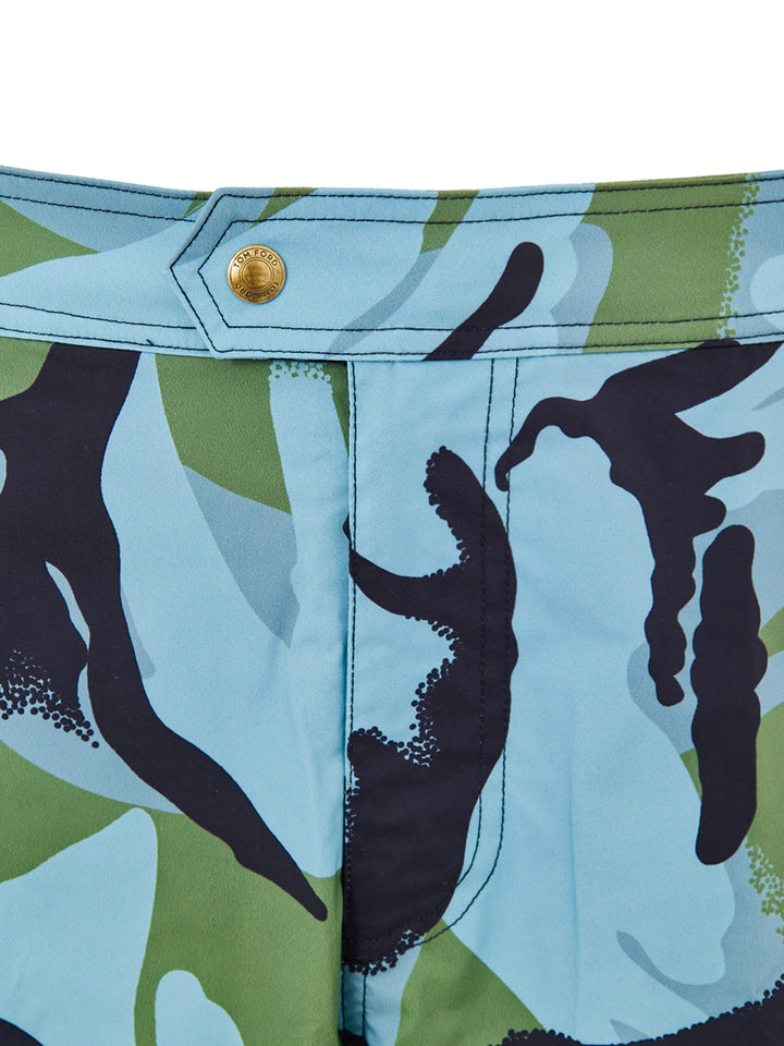 Costume Boxer con Stampa Mimetica Tom Ford