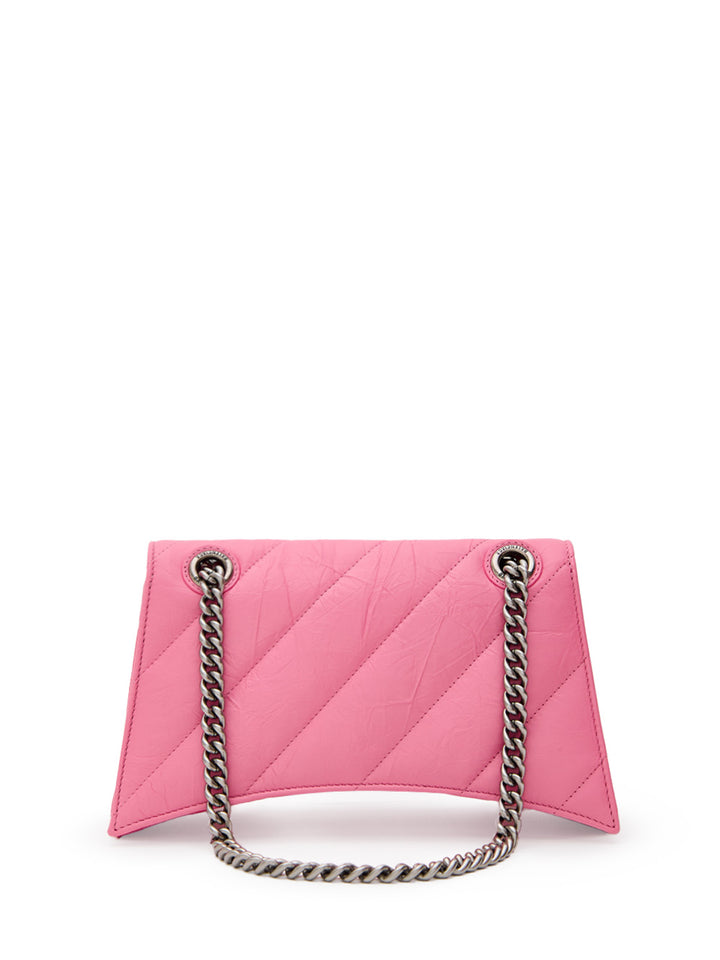 Συντριβή τσάντα ώμου με ασημένια αλυσίδα Balenciaga