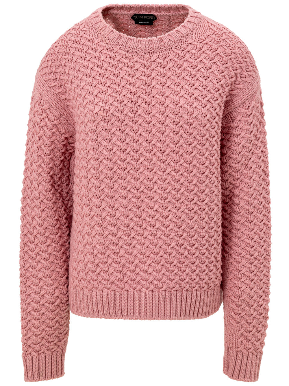Tom Ford Pullover Intrecciato Rosa
