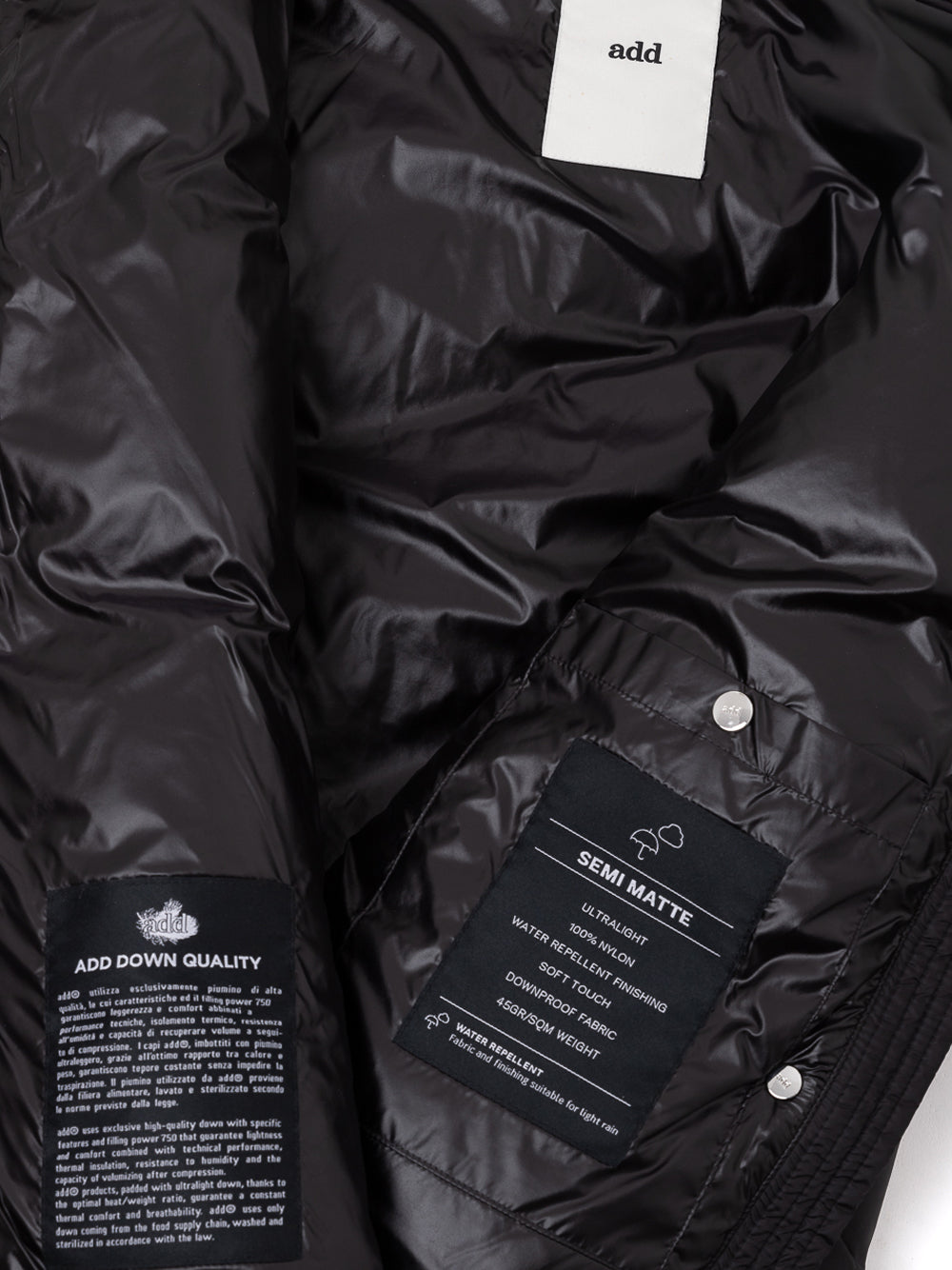 Piumino con cappuccio rimovibile ADD