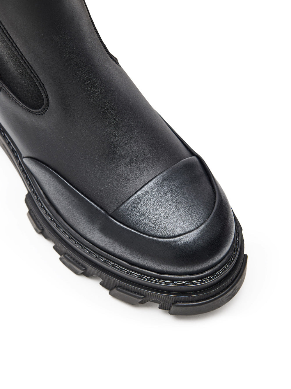 Stivali Alti Chelsea Knee-High in Nero