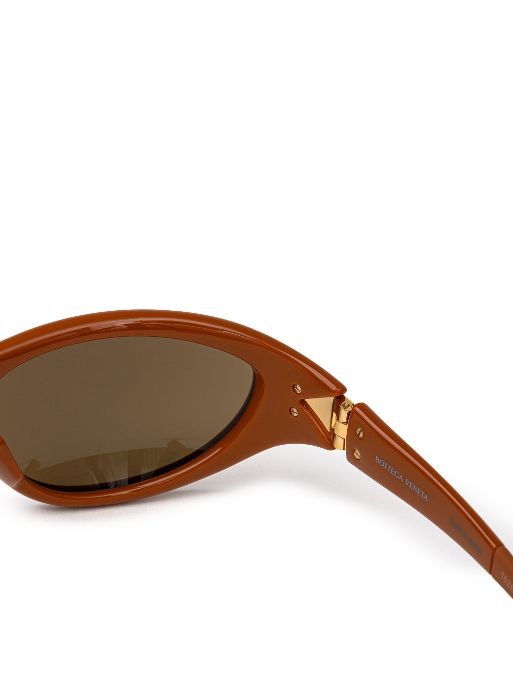 Occhiali da Sole in Acetato Marrone Bottega Veneta