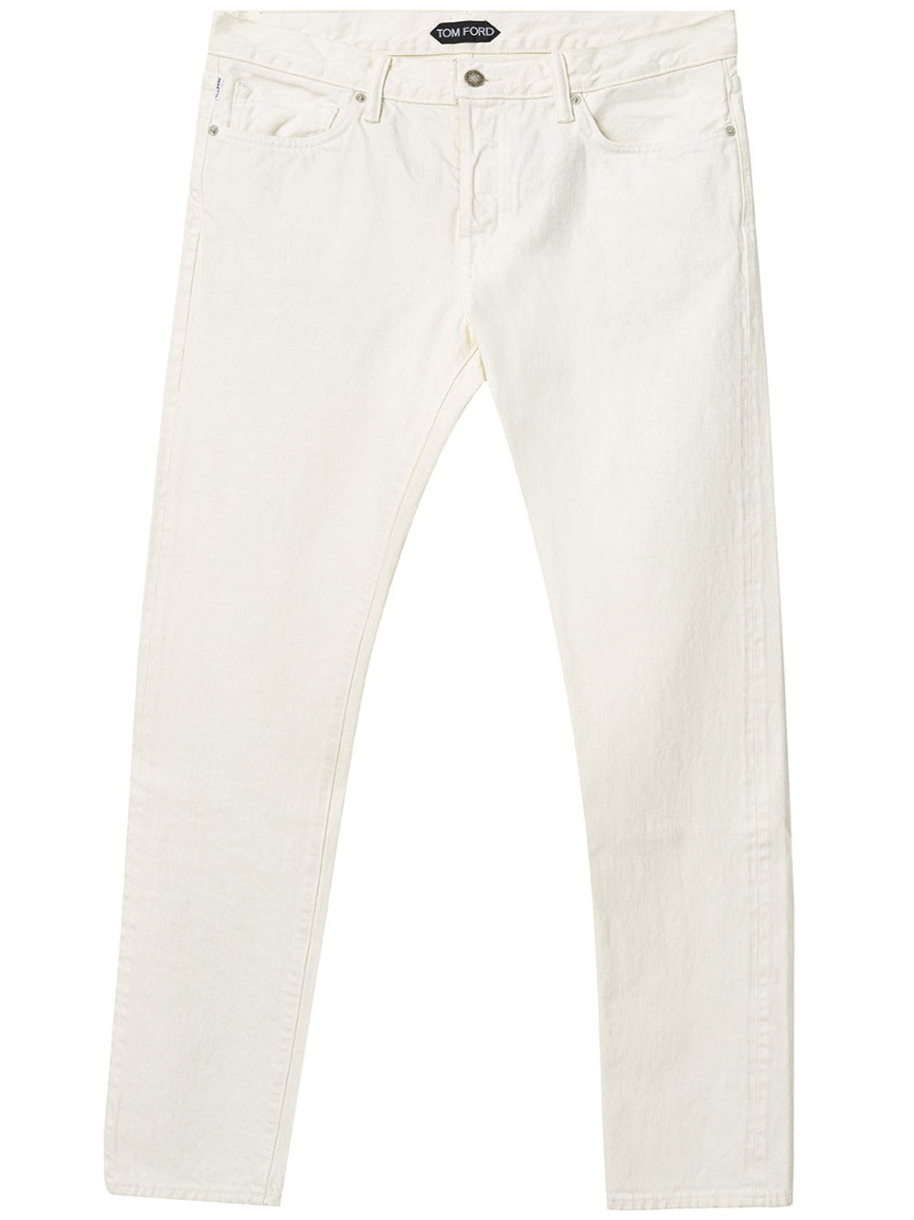 Jeans Bianco Cinque Tasche Tom Ford
