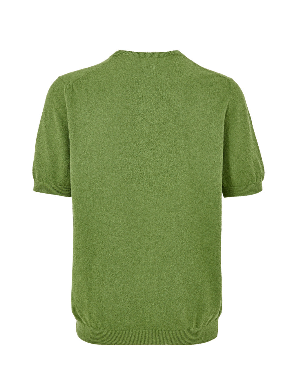 Maglia Mezza Manica Effetto Knitwear in Verde Gran Sasso