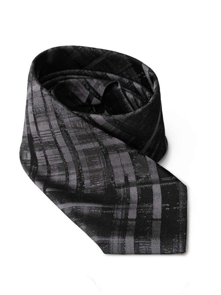 Anthracite Silk Tie by Emporio Armani