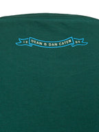 T-shirt Overfit in Cotone Verde con Stampa Dsquared2.
