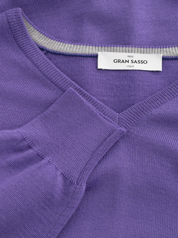 Viola Gran Sasso V-neck sweater