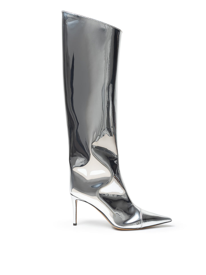 Iridescent Shiny Leather Boots Alexander Vauthier