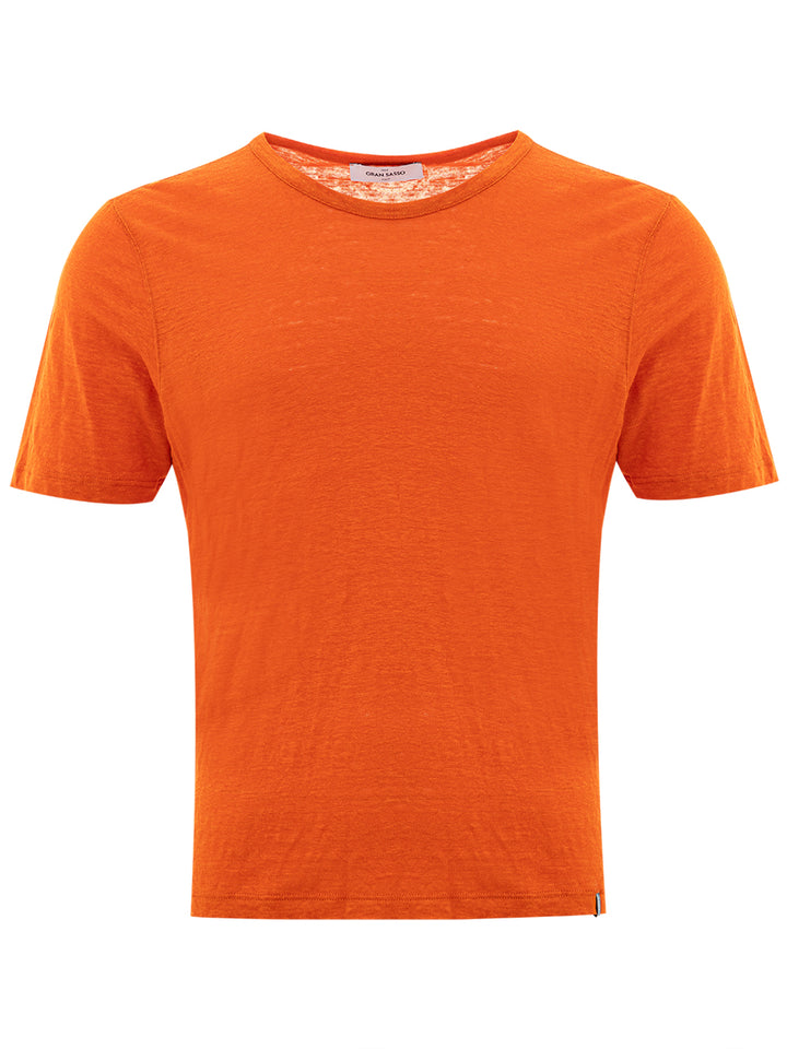 Gran Sasso Linen Half Sleeve T-Shirt