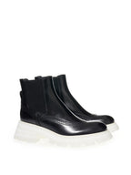 Stivaletti Chelsea Alexander McQueen tacco Bianco