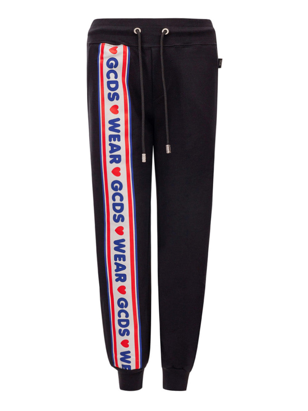 Pantalone Jogging nero con Logo GCDS