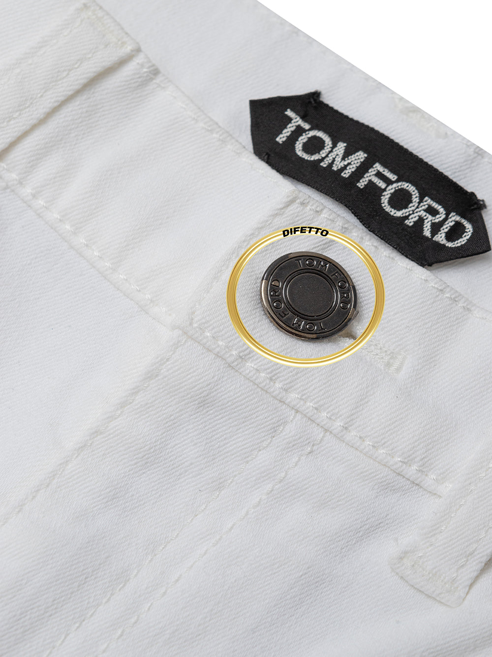 Jeans Skinny Bianco Tom Ford