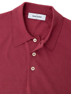 Polo Classica Knitting Pattern in Rosso Ciliegia Gran Sasso