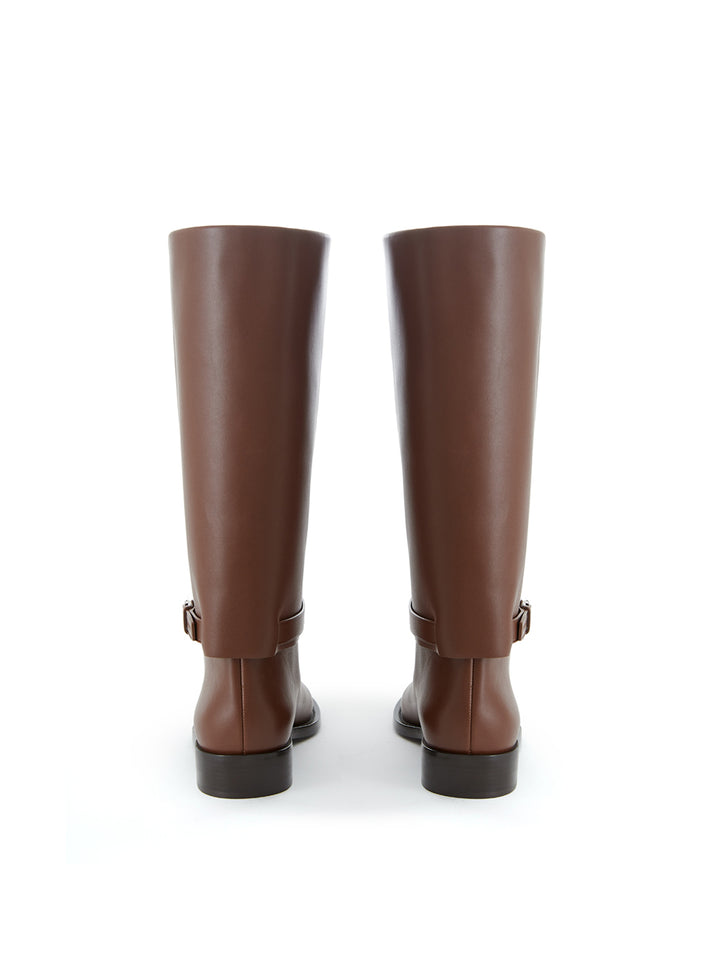 Bottes en cuir Burberry