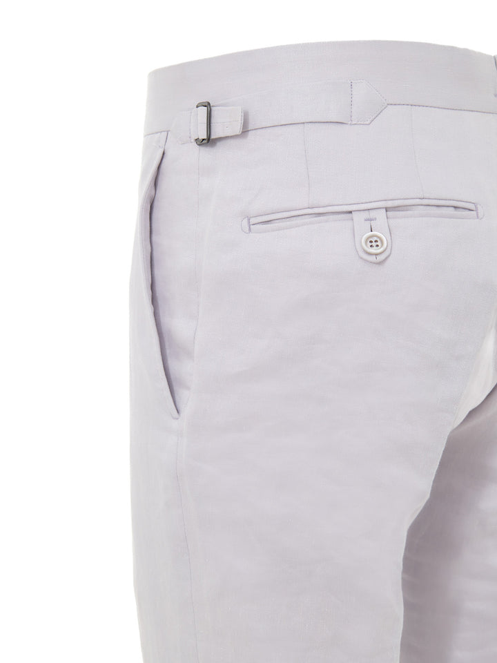 Pantaloni Eleganti in Lino Lilla Tom Ford