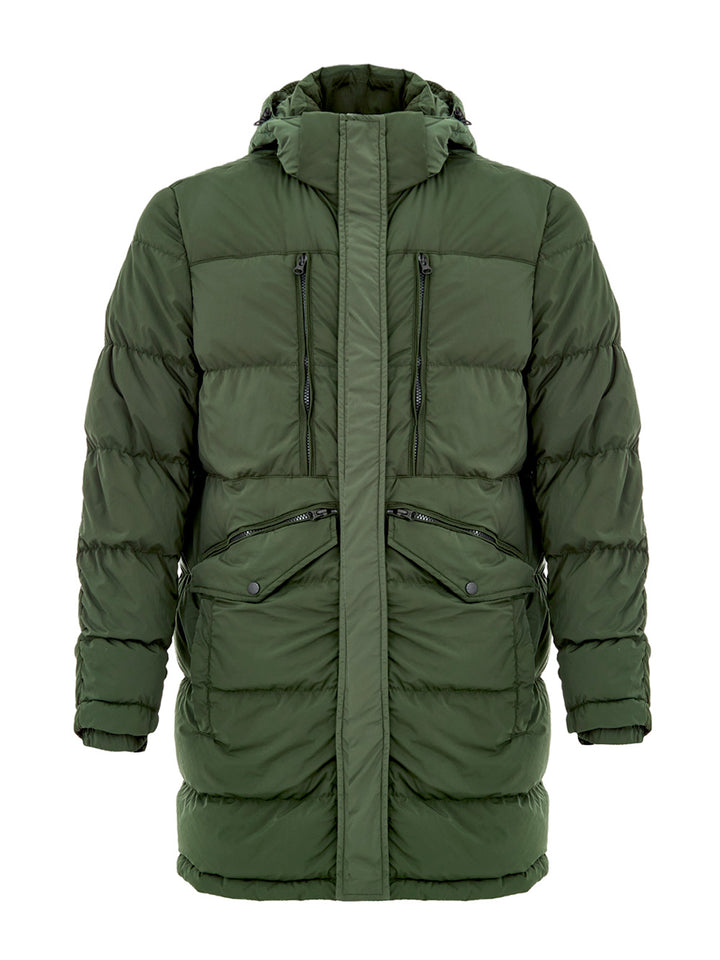 Giubbino Piumino Lungo Verde Paul & Shark