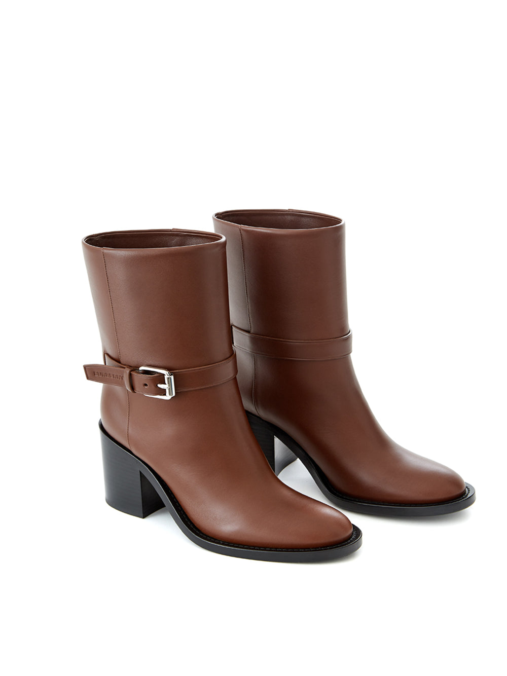 Stivaletti in Pelle Burberry in marrone