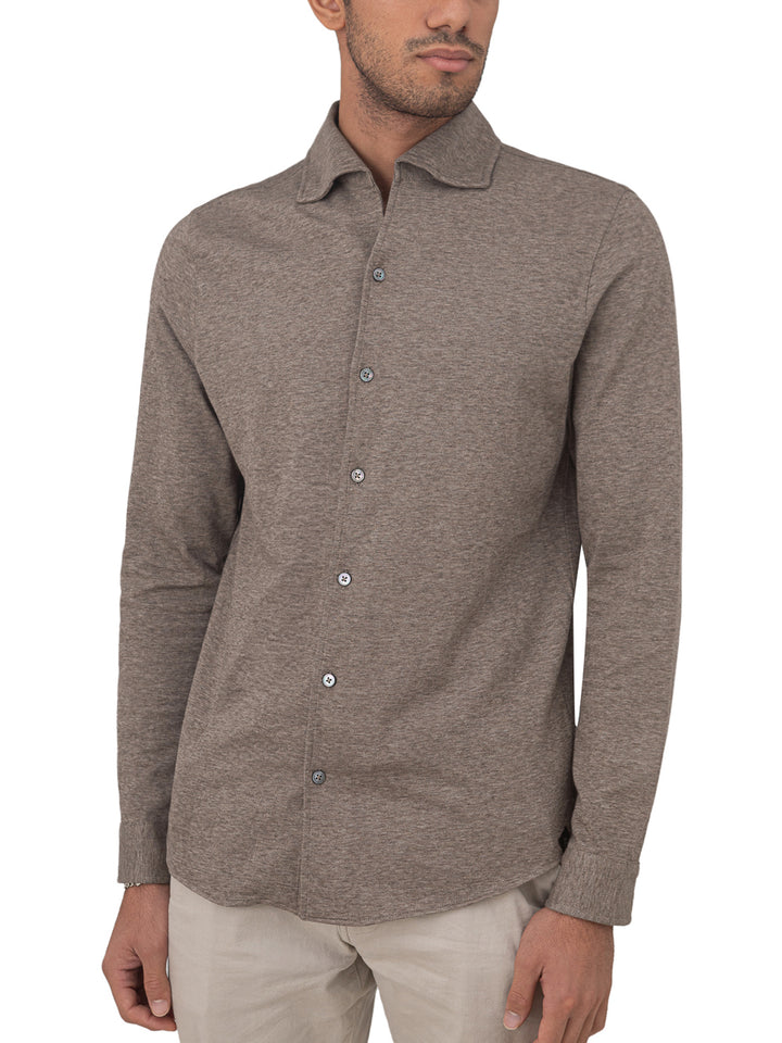 Camicia Destrutturata Beige Gran Sasso