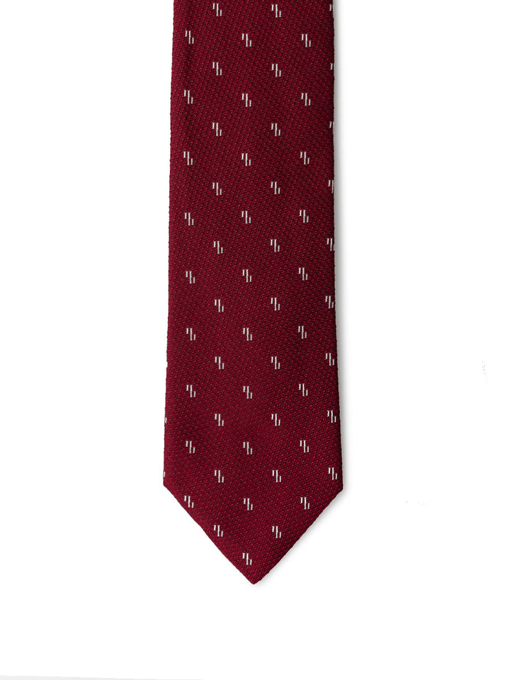 Bordeaux Silk Tie by Emporio Armani