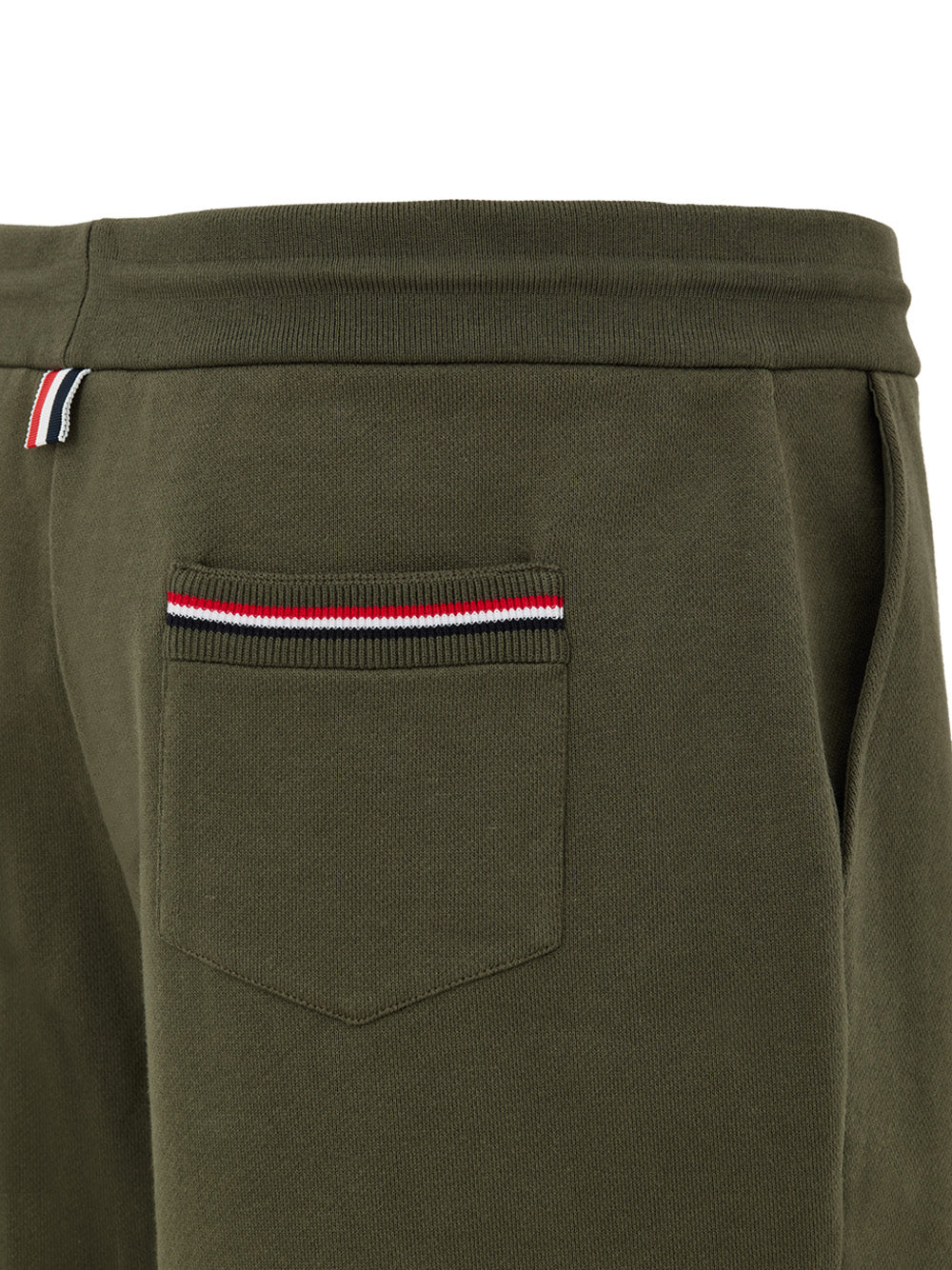 Pantaloncini Verdi in Cotone Mezza Coscia Thom Browne