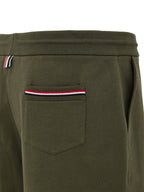 Pantaloncini Verdi in Cotone Mezza Coscia Thom Browne