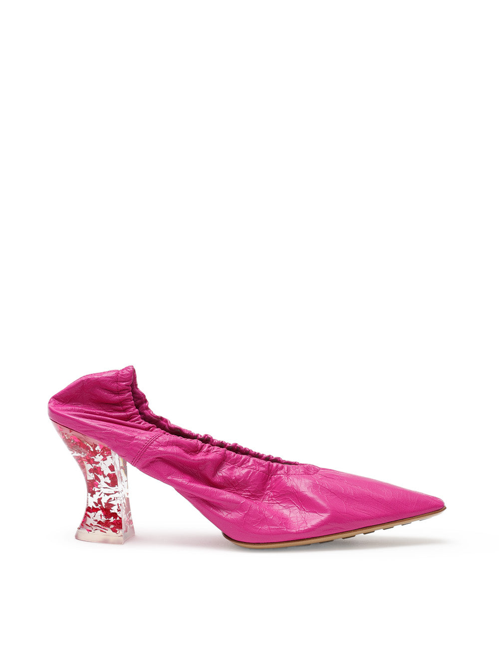 Décolleté Pump Almond in Pelle Fucsia Bottega Veneta