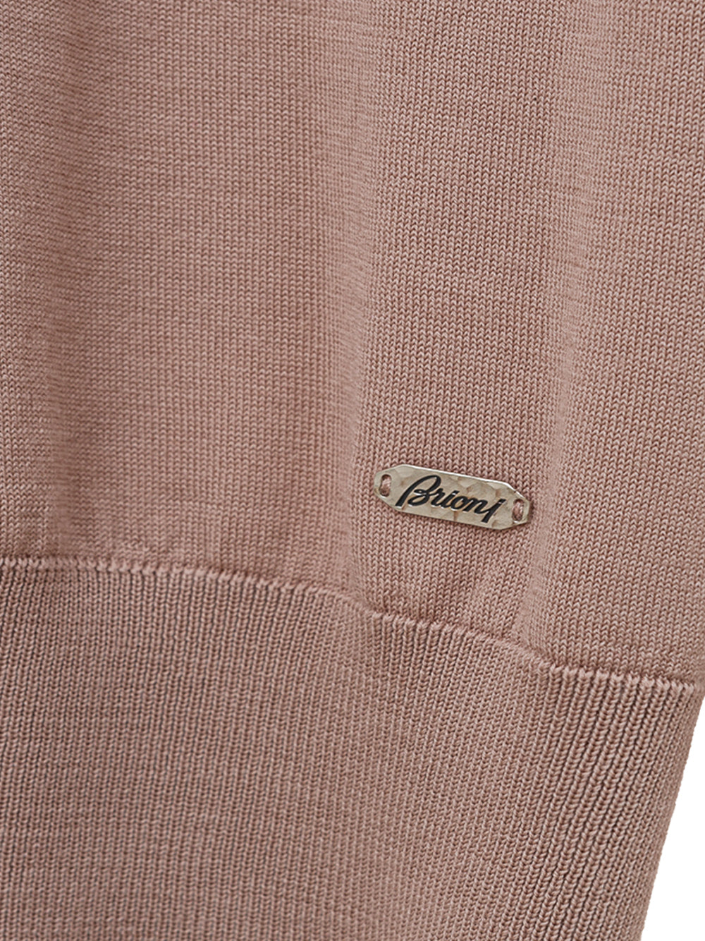 Brioni Rollkragenpullover aus Wolle mit halbem Reißverschluss