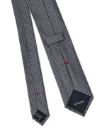Cravatta 7 cm in Seta Stampa Grigia Jil Sander