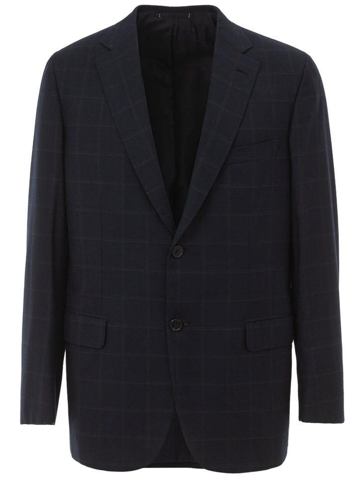 Brioni 'Ravello' Check Single-Breasted Jacket