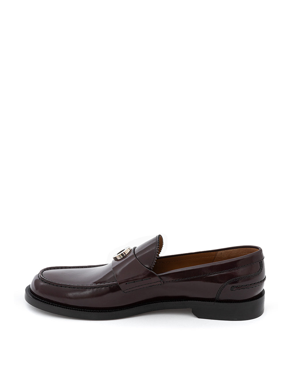 Mocassins Penny en cuir bordeaux Burberry