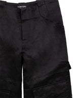 Pantalone Cargo in Viscosa Nera Tom Ford