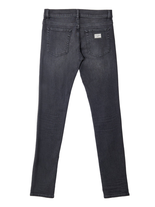 Jeans Skinny Cinque Tasche in Nero Dolce & Gabbana