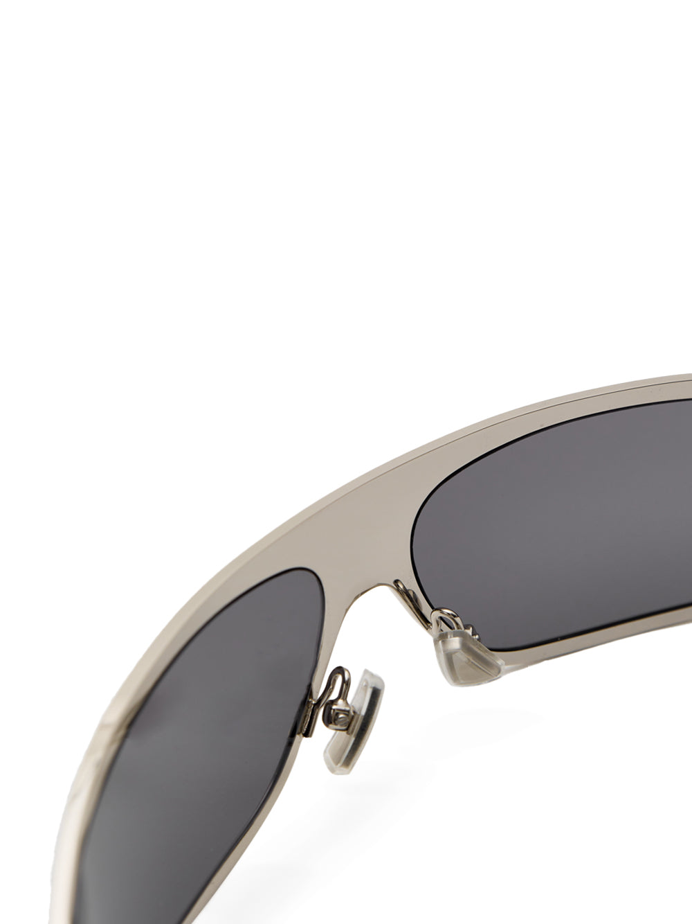 Occhiali da Sole Avvolgenti in Metallo Silver Bottega Veneta