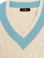 Maglione College Bianco/Azzurro Gran Sasso