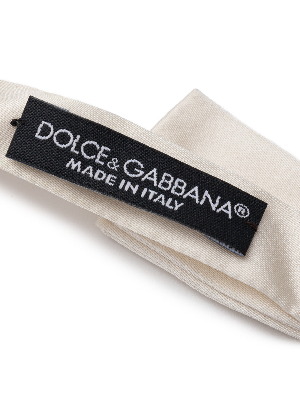 Papillon avorio in seta Dolce & Gabbana