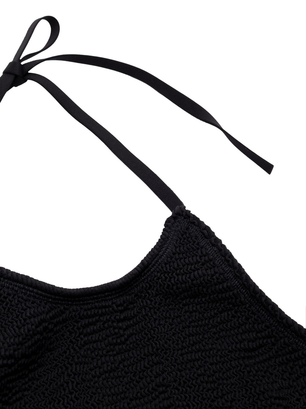 Costume Due Pezzi in Nero Lavorazione Mille Pieghe Bottega Veneta