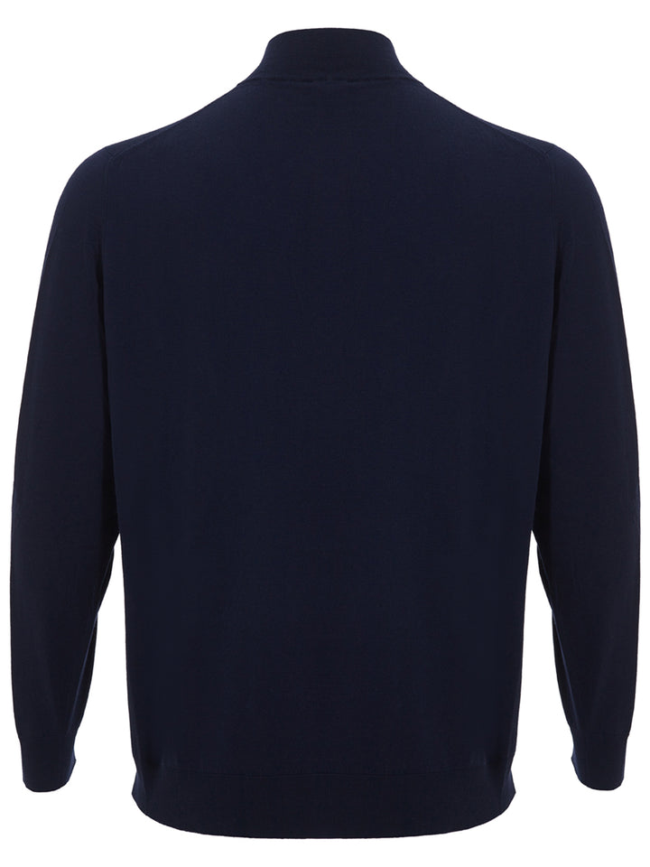 Maglia in Cashmere Mezza Zip Colombo