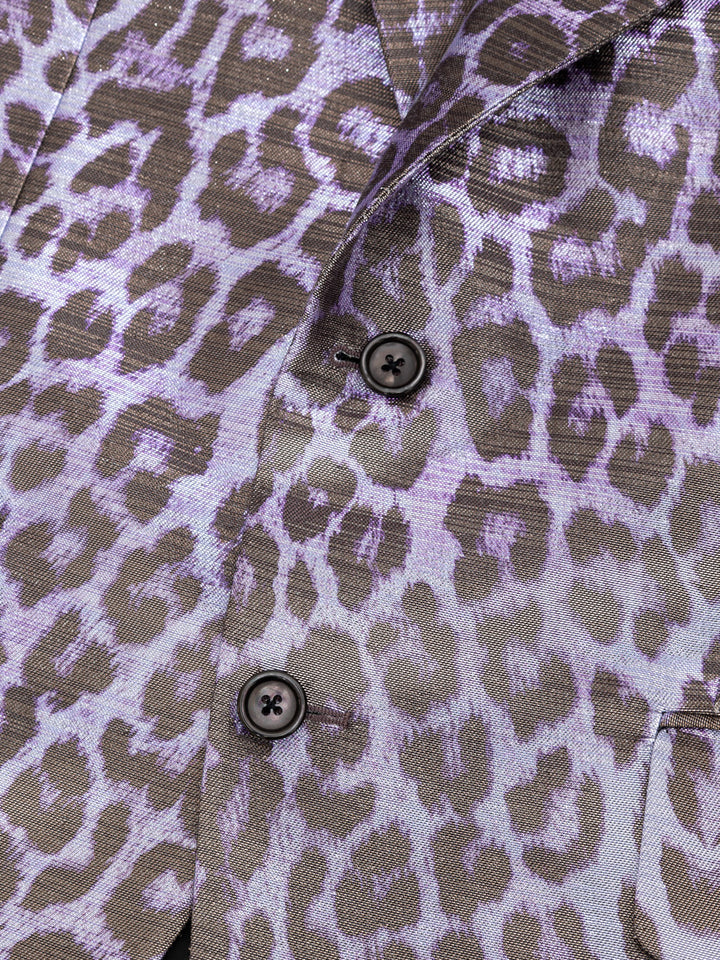 Tom Ford Single -Bastted Herrenjacke - Lila und Schwarz entdeckt