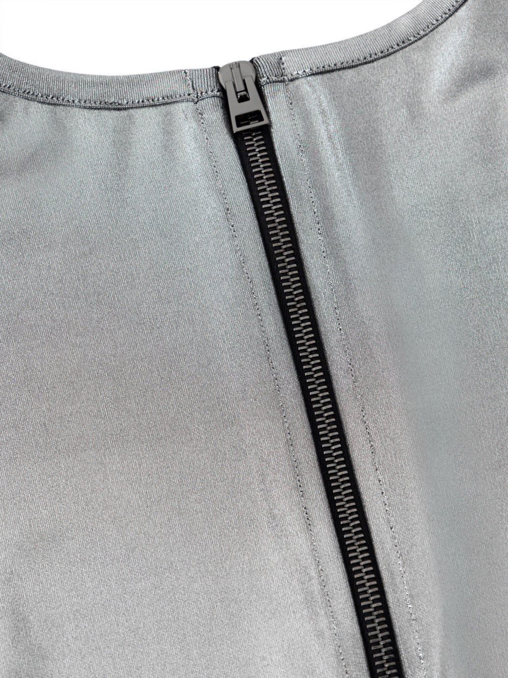 Maglietta in tessuto metallizzato argento Tom Ford