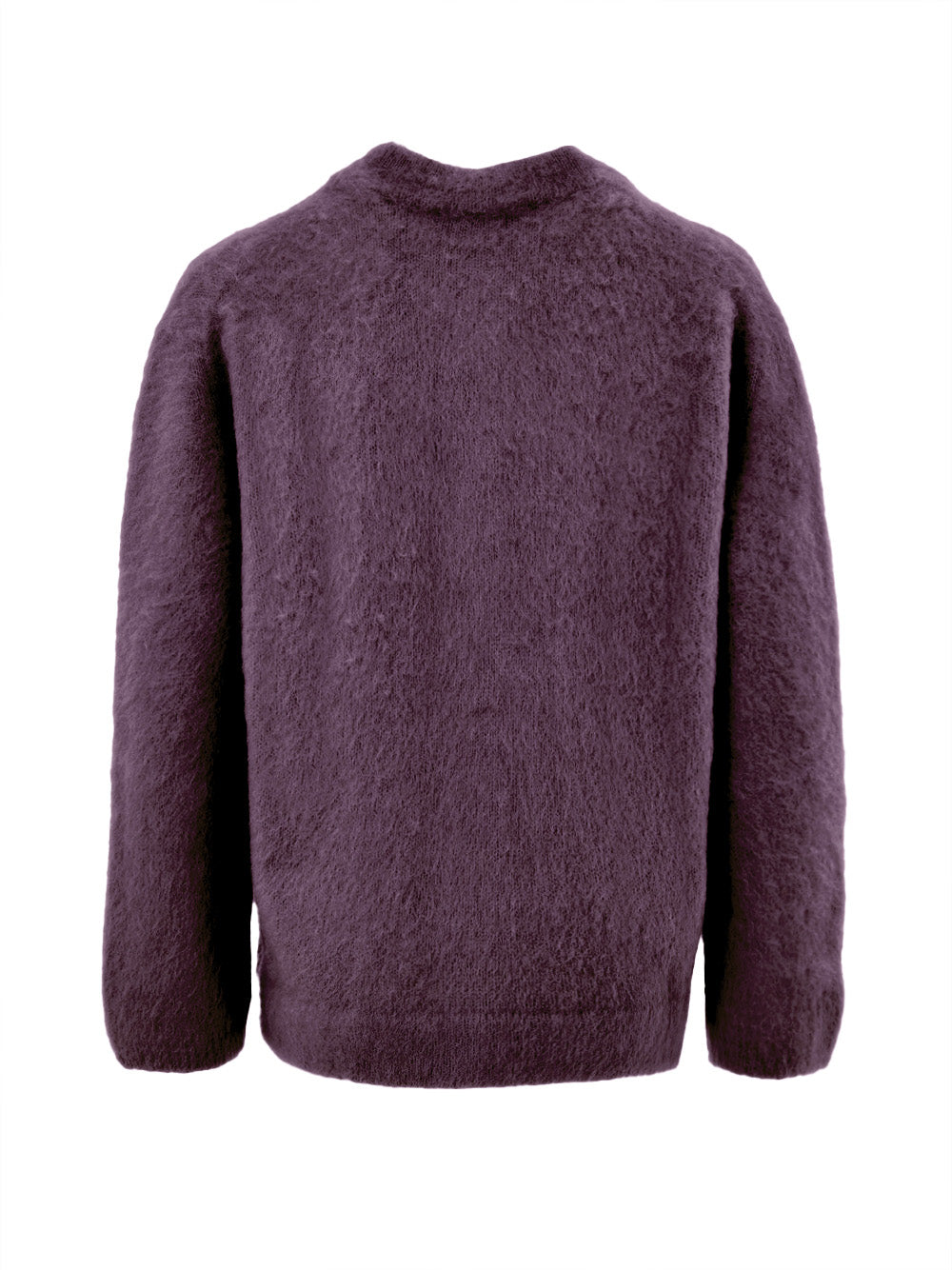 Cardigan con Colletto alla Corena in Bordeaux Gran Sasso