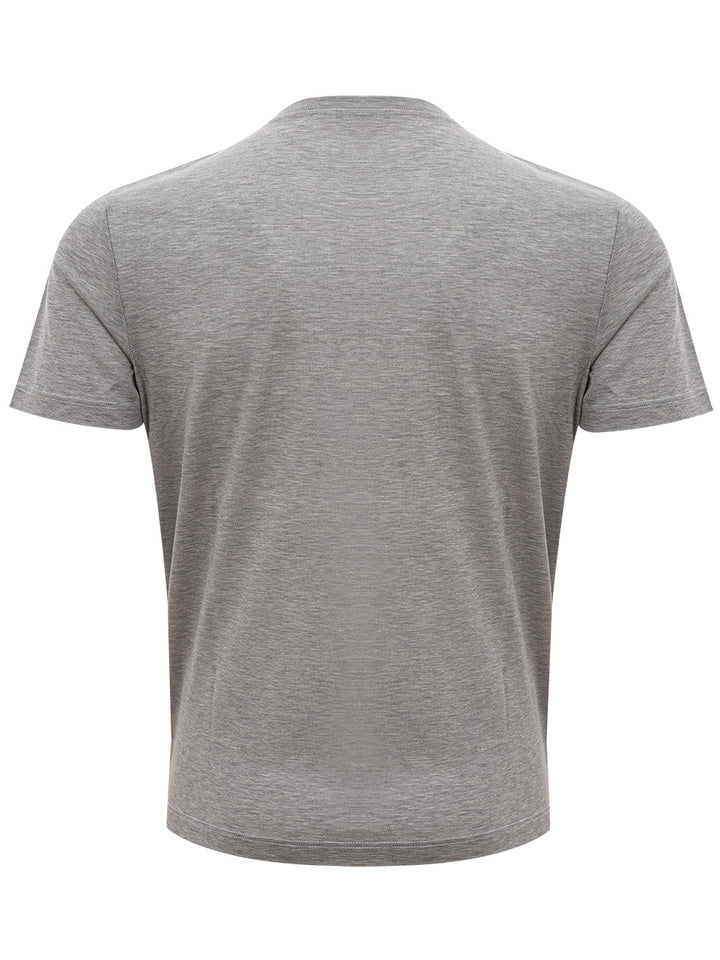Gran Sasso Flame Effect Cotton T-Shirt