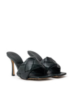 Sandalo Mule Lido in Verde Scuro Bottega Veneta