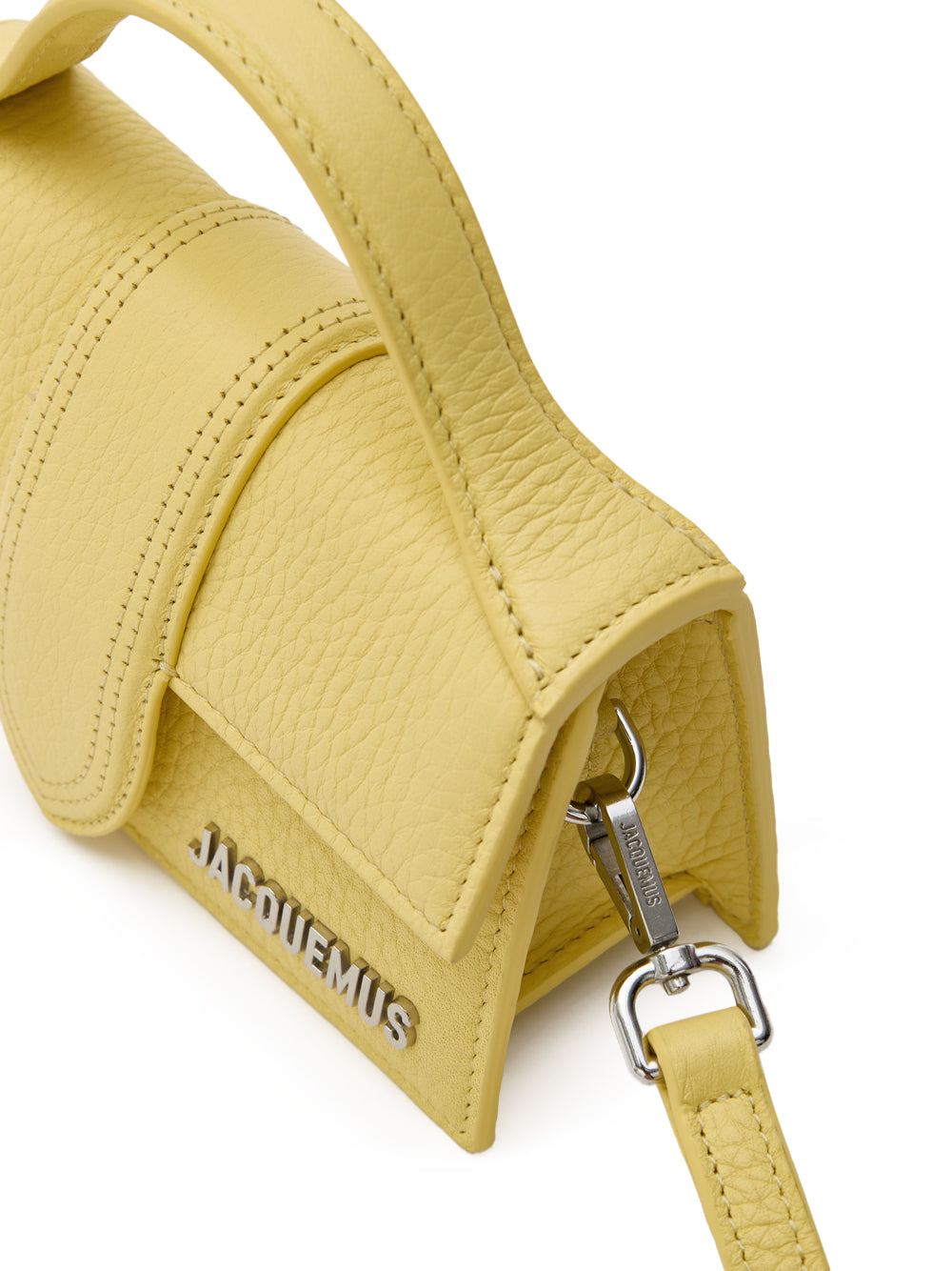 Τσάντα το μίνι μωρό στο gialla jacquemus χτύπησε δέρμα