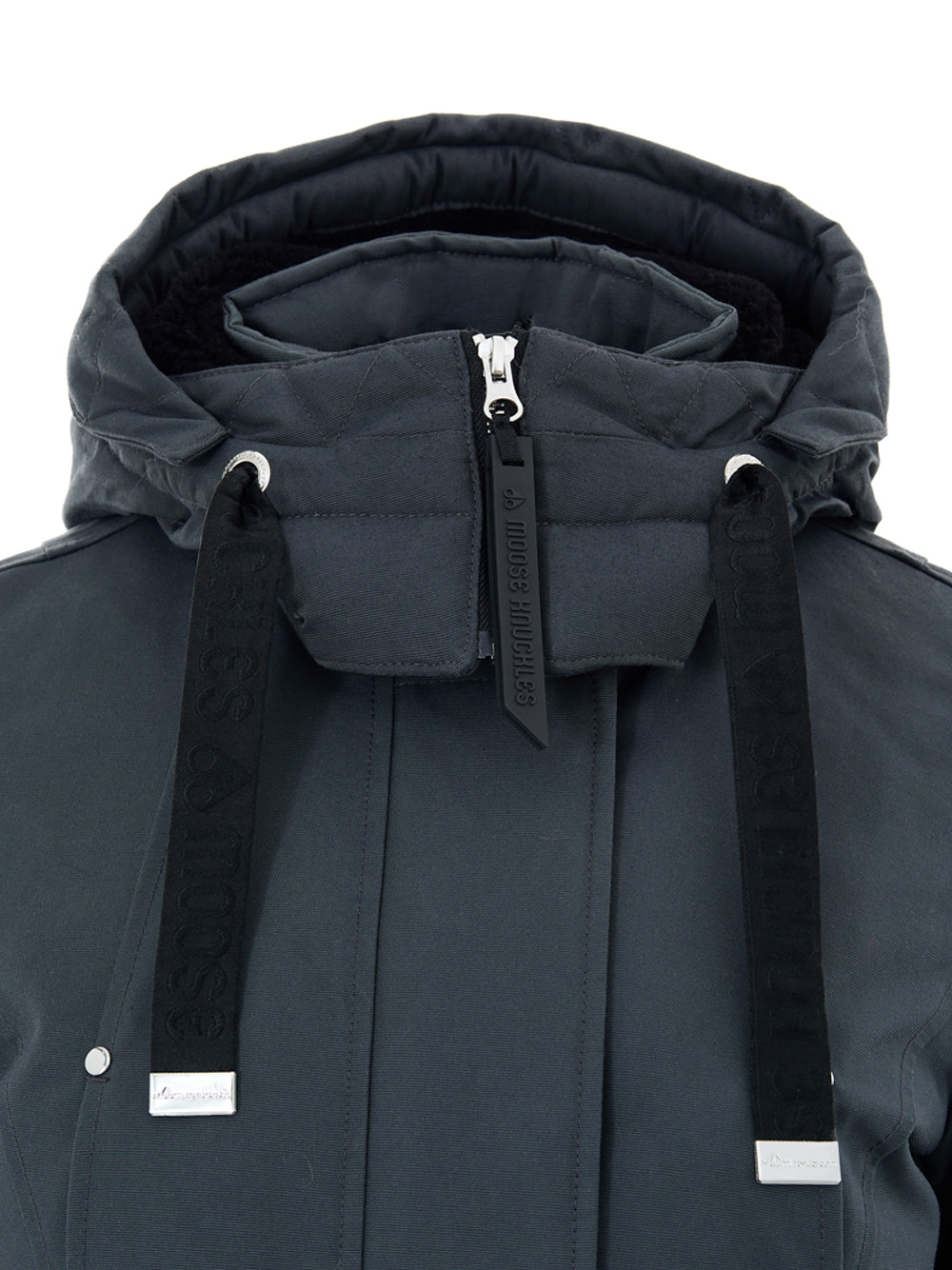 Parka Grigio con Cappuccio Moose Knuckles