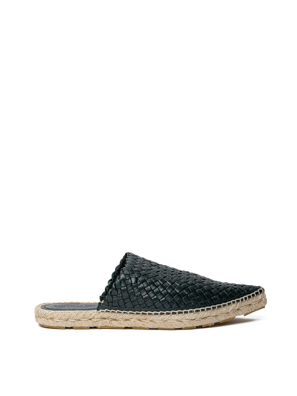 Espadrillas Lagoon con Intreccio in Verde Scuro Bottega Veneta