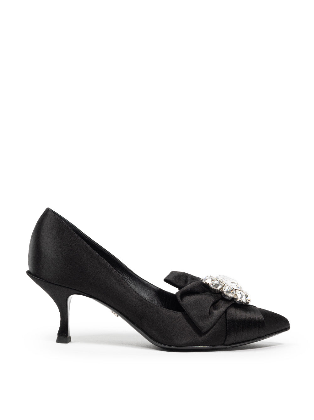 Décolleté in Raso Con gioiello Dolce & Gabbana
