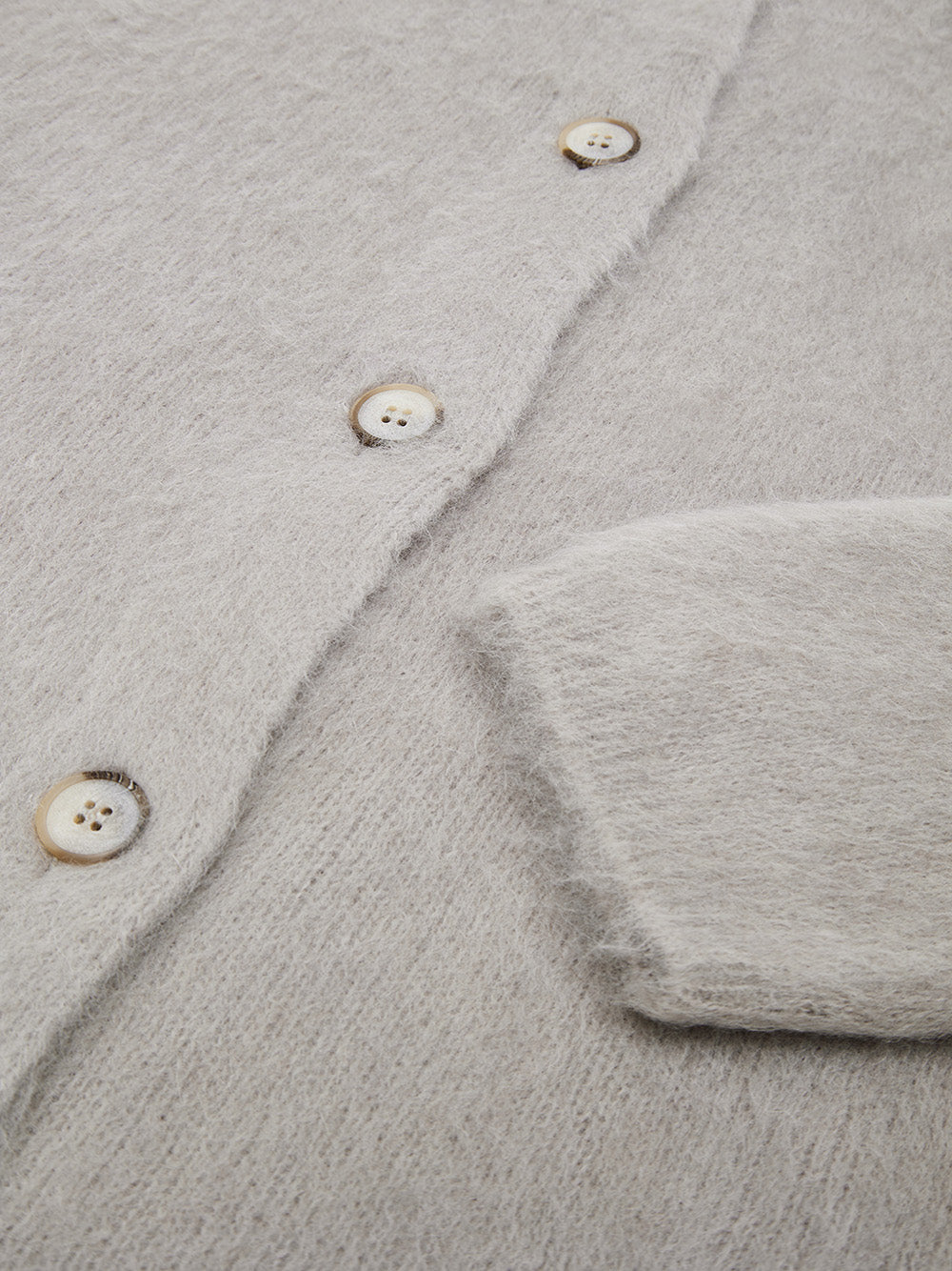 Cardigan con Colletto alla Corena in Tortora Gran Sasso