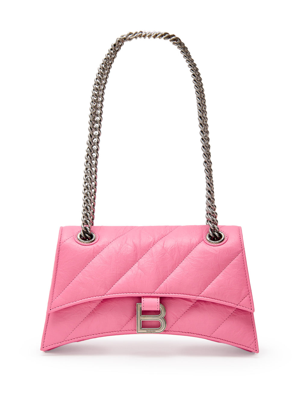 Συντριβή τσάντα ώμου με ασημένια αλυσίδα Balenciaga