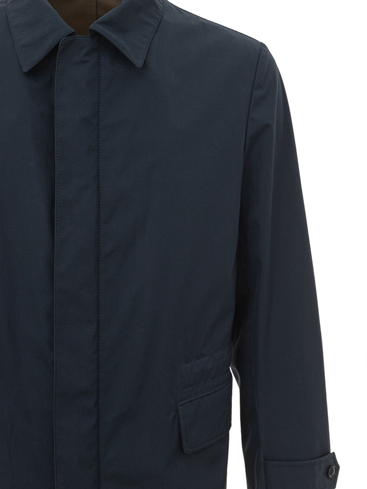 Blaue Brioni-Jacke aus technischem Stoff